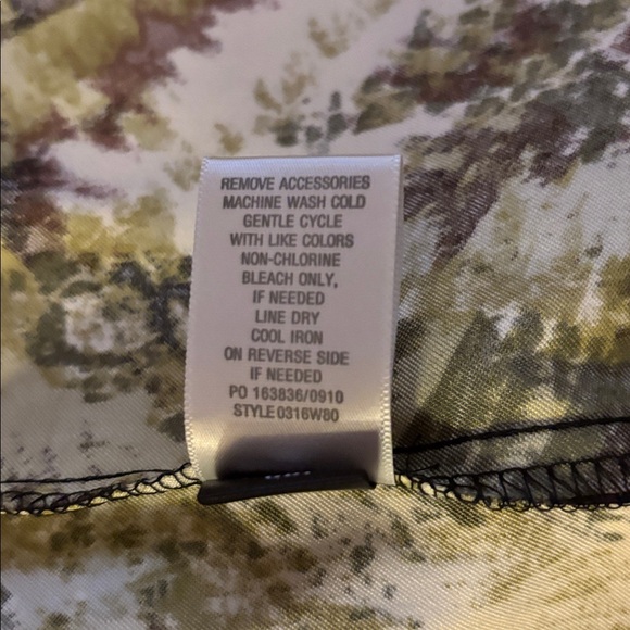 👛 (ANY 2/$30) DRESSBARN Sleeveless Tailored Camouflage Print Dress - Picture 9 of 9